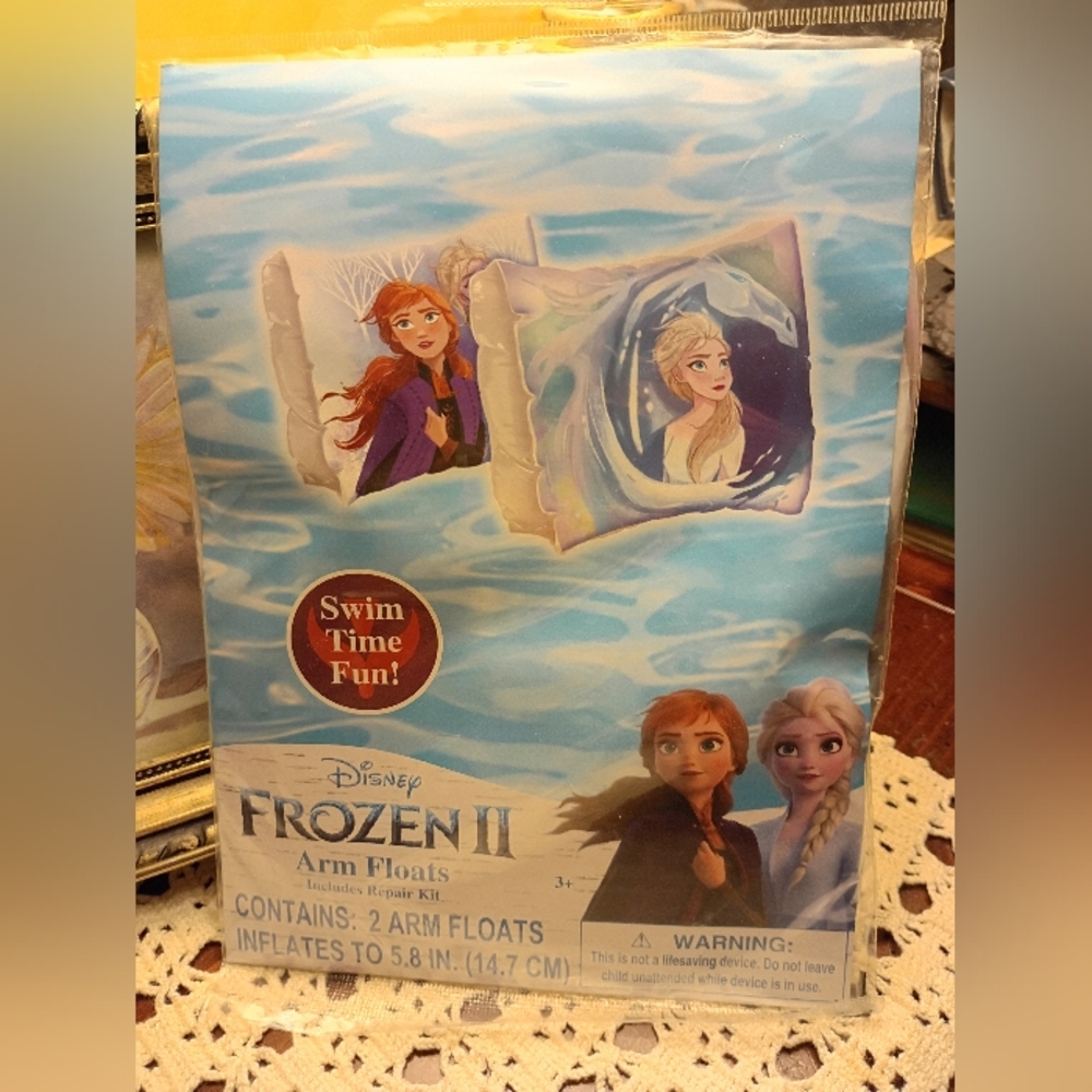 Disney Frozen II Arm Floats, Inc 2 Arm Floats, Kids, Inflates 5.8, NWT
